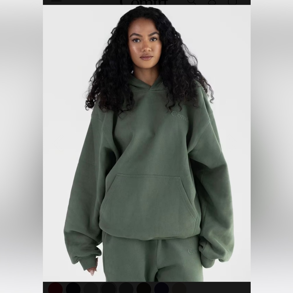 SOLD NWT Comfrt Minimalist hoodie Forest XS